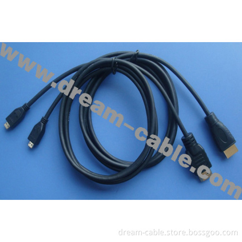 1.5m Micro HDMI Cable, Supporting 1080p, 3D (YTX6)